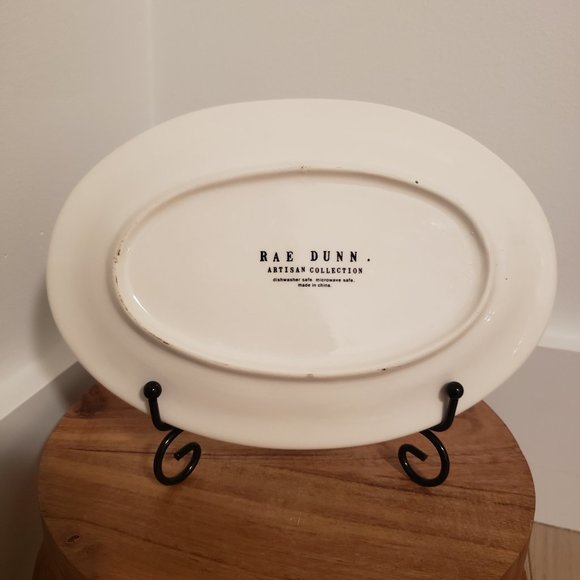 Rae Dunn HTF Crown Oval Plate - Picture 2 of 2